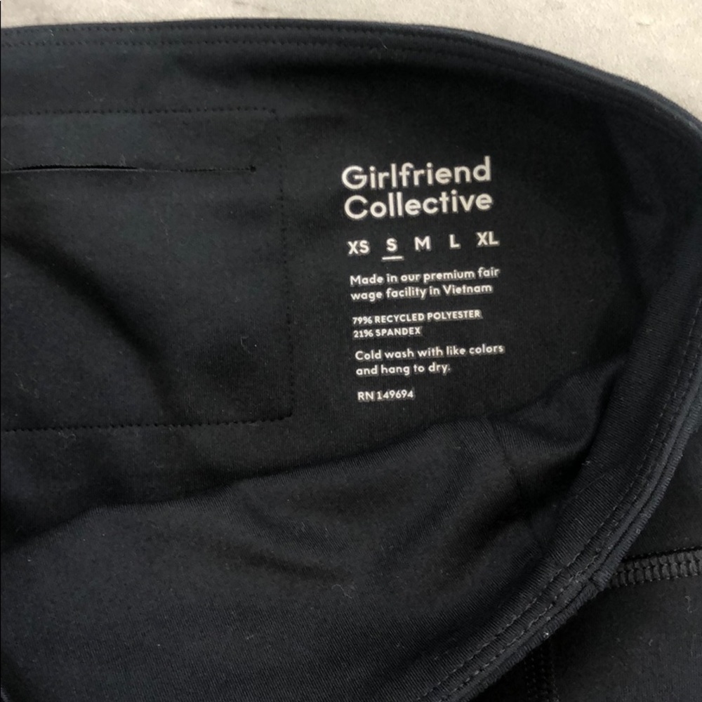 Girlfriend collective women’s black leggings sz S